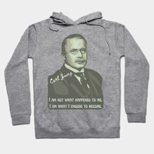 Carl Jung Portrait and Quote Hoodie